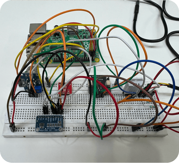 Proof of Concept electronics breadboard
